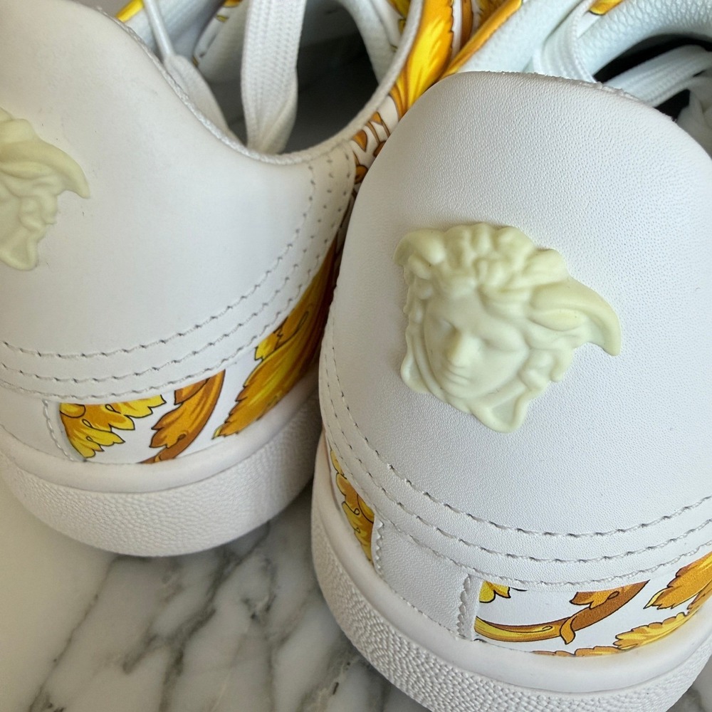 Versace Womens 1016935 Leather Medusa Head Low Top Sneakers Trainers EU 36 - Picture 14 of 16